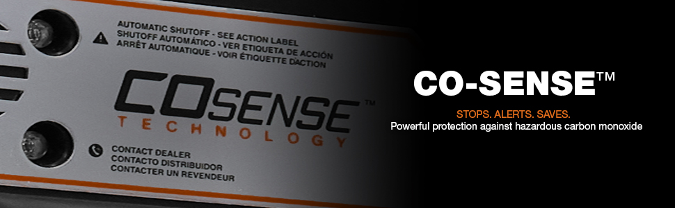Generac 7683 GP6500 SO- Sense Stops. Alers. Saves. Powerful protection against hazardous carbon monoxide.