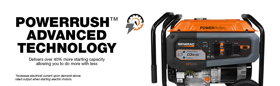 Generac 7683 GP6500 PowerRush Advanced Technology