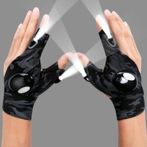 ThxToms LED Flashlight Gloves Gifts for Men, Father's Day Gifts for Dad, Unique Birthday Stuff Gift for Men Dad Father Husband