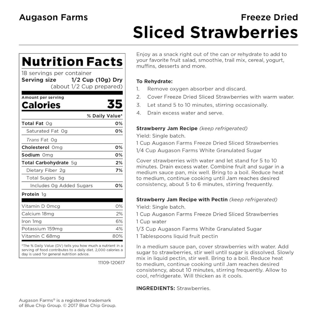 Augason Farms | Freeze Dried Strawberries